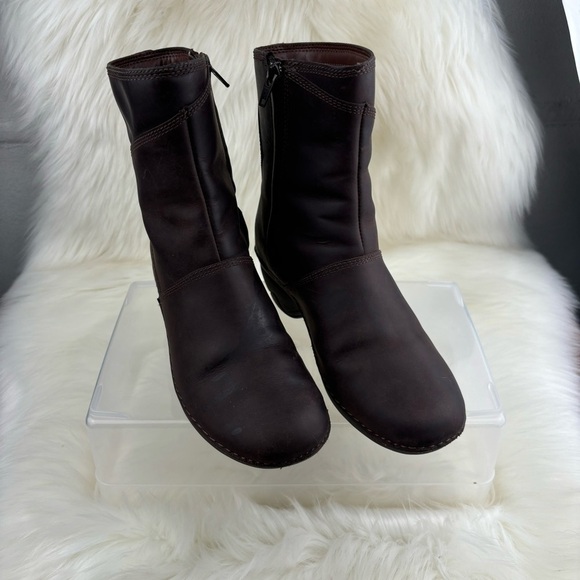 MERRELL EMMA BRUNETTE BROWN  LOW CALF LEATHER BOOTS SIZE 5 WOMAN - Picture 1 of 10